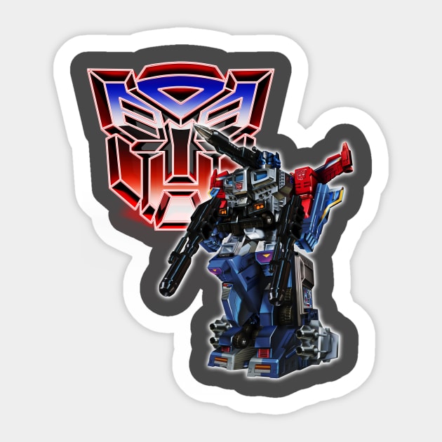 Powermaster Optimus Prime with Apex Armor Sticker by Draconis130